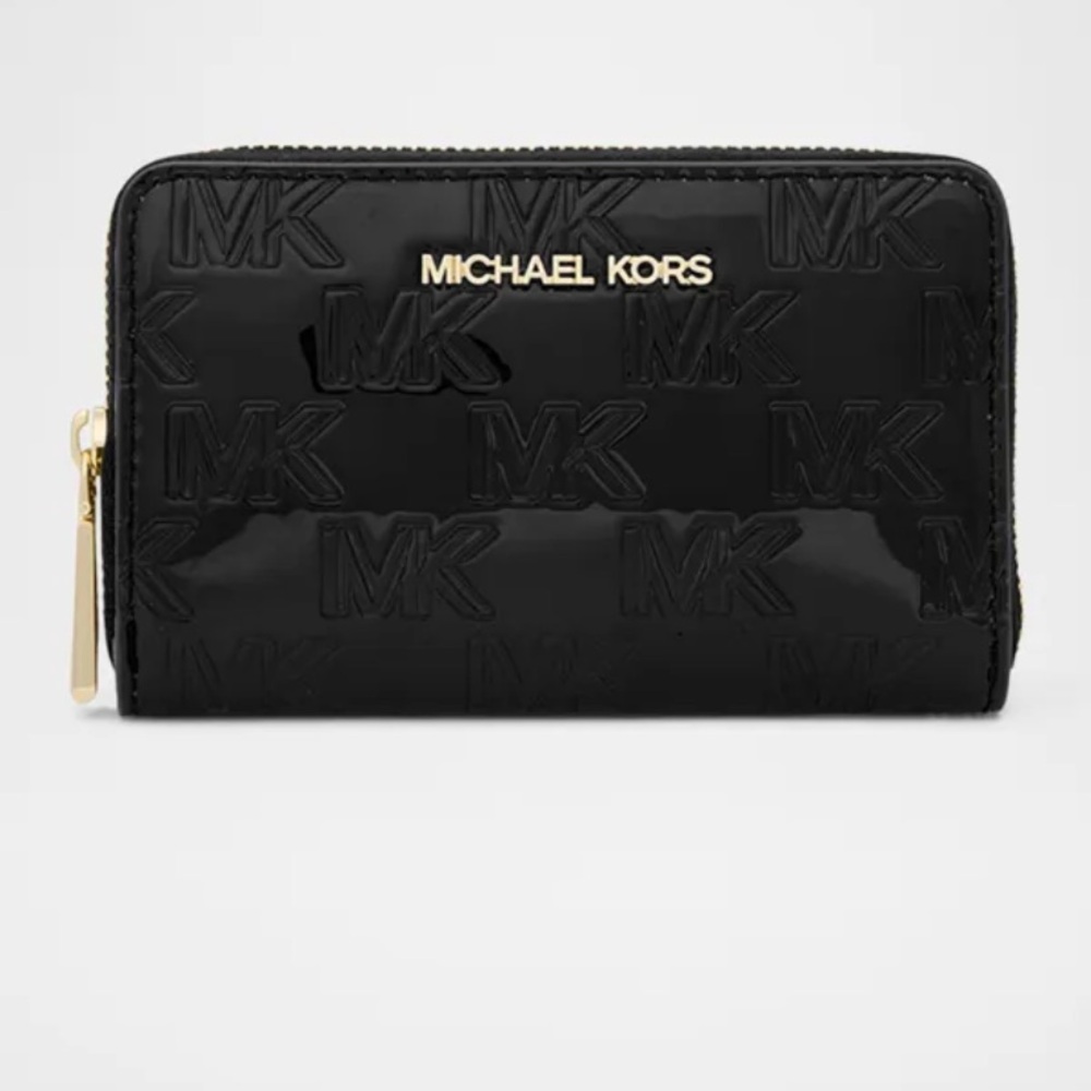 NWT Michael Kors Embossed Logo Card Case
